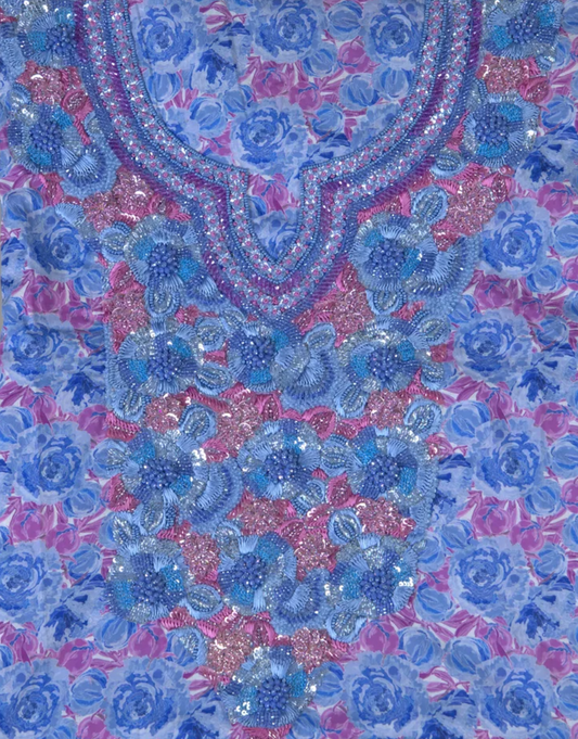 Blue Rosette